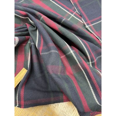 画像5: 生地：綿100%厚手タータンチェック（紺緑赤）