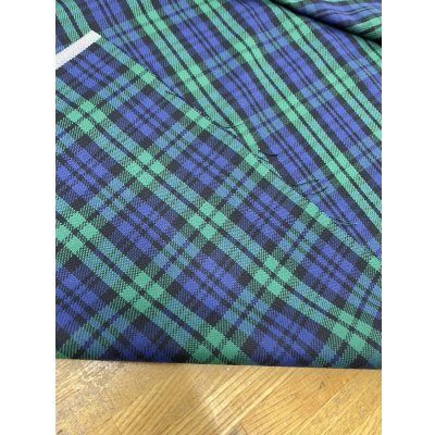 画像3: 生地：綿100%厚手タータンチェック（緑青紺）