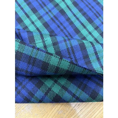 画像4: 生地：綿100%厚手タータンチェック（緑青紺）
