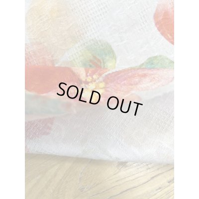 画像5: 生地：綿100％BIGフラワー柄プリント（薄グレー）