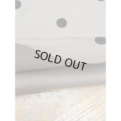 画像4: 生地：水玉フロッキー加工（ベージュ／黒）