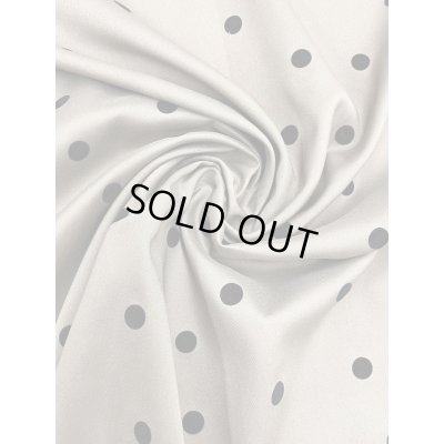 画像6: 生地：水玉フロッキー加工（ベージュ／黒）