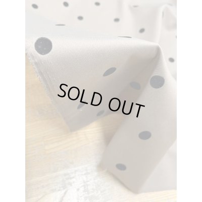 画像7: 生地：水玉フロッキー加工（ベージュ／黒）