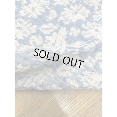 画像4: 生地：綿100％花柄プリントリップルニット（水色／白）