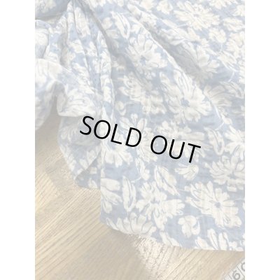 画像5: 生地：綿100％花柄プリントリップルニット（水色／白）
