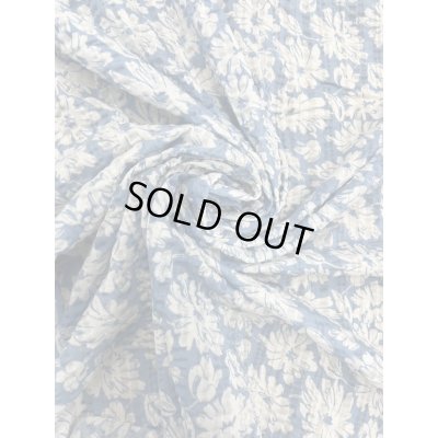 画像6: 生地：綿100％花柄プリントリップルニット（水色／白）