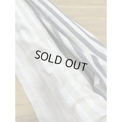 画像8: 生地：コットンリネン先染めワッシャーボーダー（白／ベージュ）