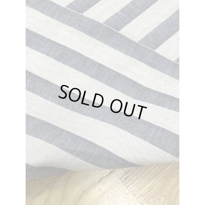 画像3: 生地：コットンリネン先染めワッシャーボーダー（白／紺）