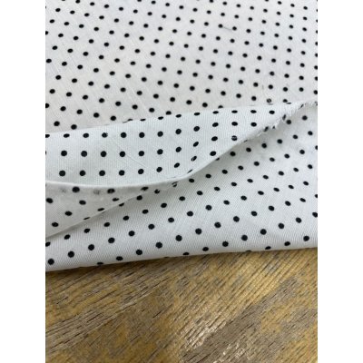 画像4: 生地：ポリエステル100％水玉柄プリント（白／黒）