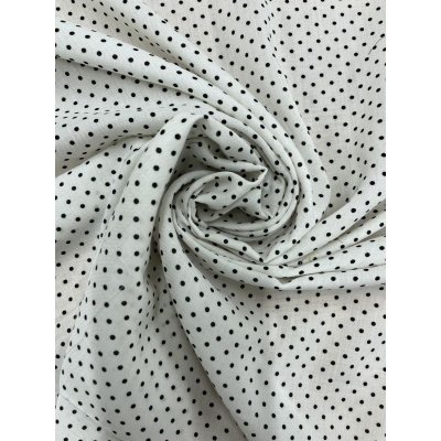 画像6: 生地：ポリエステル100％水玉柄プリント（白／黒）