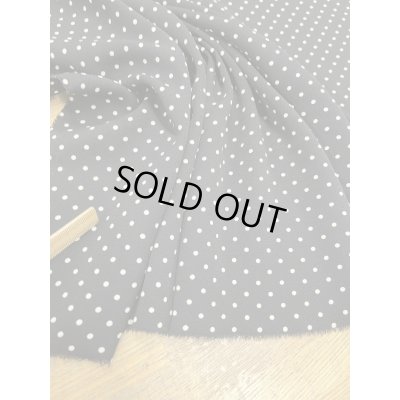 画像5: 生地：ポリエステル100％水玉柄プリント（黒／白）