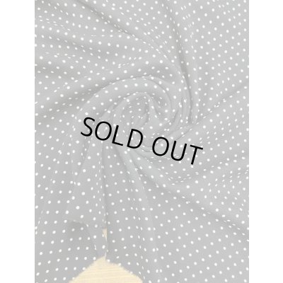 画像6: 生地：ポリエステル100％水玉柄プリント（黒／白）