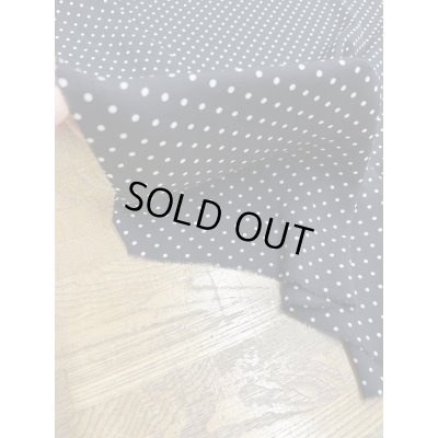 画像7: 生地：ポリエステル100％水玉柄プリント（黒／白）