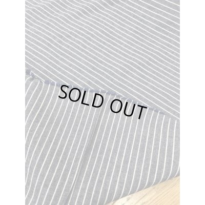 画像3: 生地：綿100％ピンストライプ柄ダンガリー（紺／白）