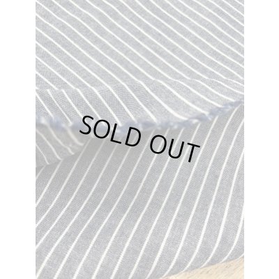 画像4: 生地：綿100％ピンストライプ柄ダンガリー（紺／白）