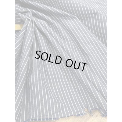 画像5: 生地：綿100％ピンストライプ柄ダンガリー（紺／白）