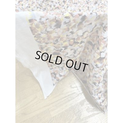 画像7: 生地：綿100％ペイント風プリントニット（白／茶オレンジ）