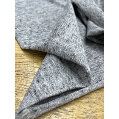 画像7: 生地：綿100％ツブツブ霜降り天竺ニット（グレー）