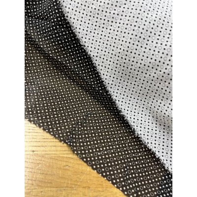 画像7: 生地:リング水玉柄シフォン(白/黒)