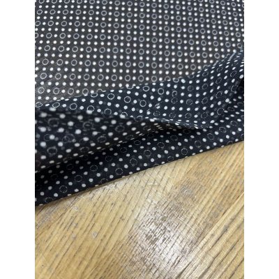 画像6: 生地：リング水玉柄シフォン（黒／白）