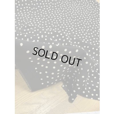 画像6: 生地：水玉柄ポリエステル100％（黒／生成）