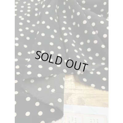 画像7: 生地：水玉柄ポリエステル100％（黒／生成）