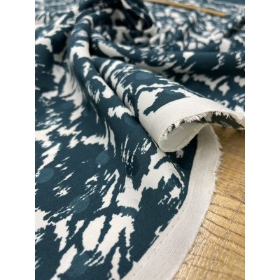 画像7: 生地：水玉織に花柄プリントポリエステル（緑）75cmパネル