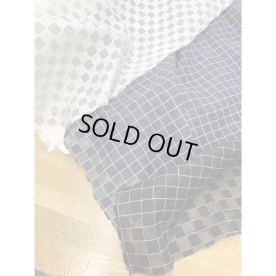 画像8: 生地：ポリエステル100％シアー素材格子柄（黒）