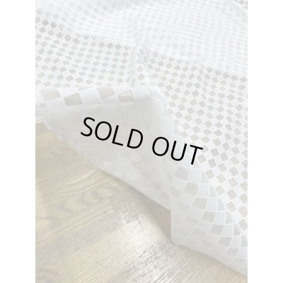 画像6: 生地：ポリエステル100％シアー素材格子柄（白）