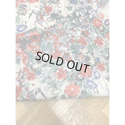 画像3: 生地：ポリエステル100％花柄プリント（ベージュ／赤）