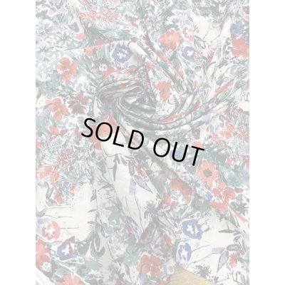 画像6: 生地：ポリエステル100％花柄プリント（ベージュ／赤）