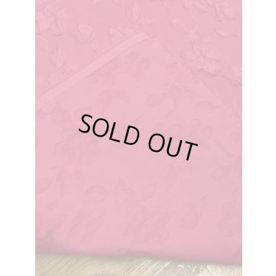 画像3: 生地：ポリエステル100％凹凸エンボス加工フラワー調（ピンク）