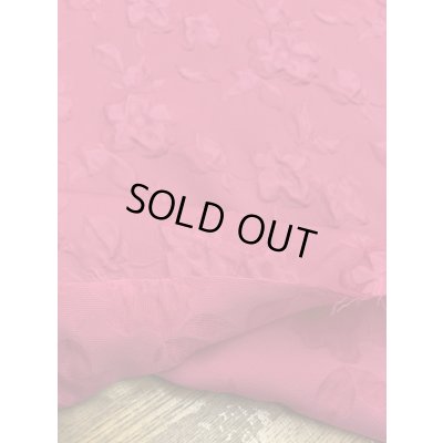 画像4: 生地：ポリエステル100％凹凸エンボス加工フラワー調（ピンク）