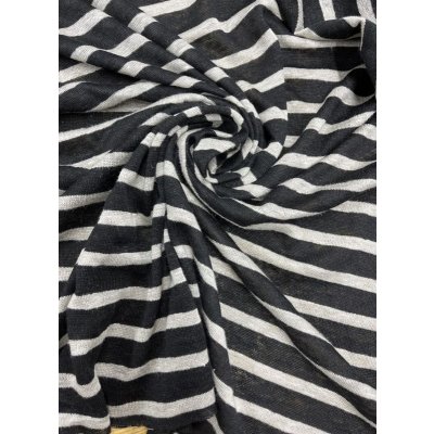 画像6: 生地：麻100％霜降り天竺ニット（黒／グレージュ）