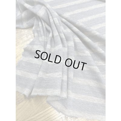 画像5: 生地：麻100％霜降り天竺ニット（グレー／グレージュ）