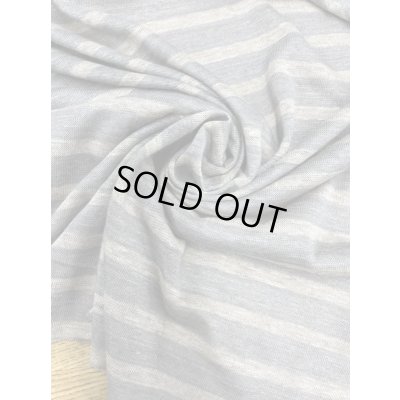 画像6: 生地：麻100％霜降り天竺ニット（グレー／グレージュ）