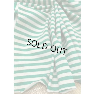 画像5: 生地：綿100％ボーダー柄天竺ニット（オフ／グリーン）