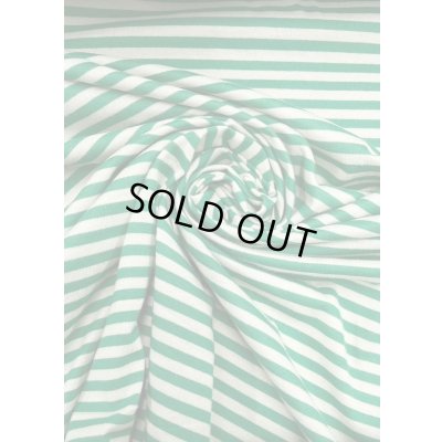 画像6: 生地：綿100％ボーダー柄天竺ニット（オフ／グリーン）