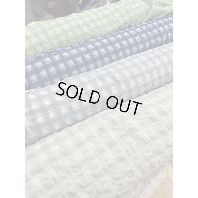 画像7: 生地：綿キュプラ混格子柄リップル（紺）