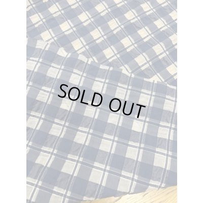 画像3: 生地：綿キュプラ混格子柄リップル（紺）