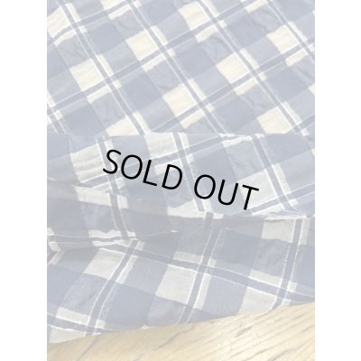 画像4: 生地：綿キュプラ混格子柄リップル（紺）