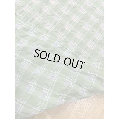画像3: 生地：綿キュプラ混格子柄リップル（緑）