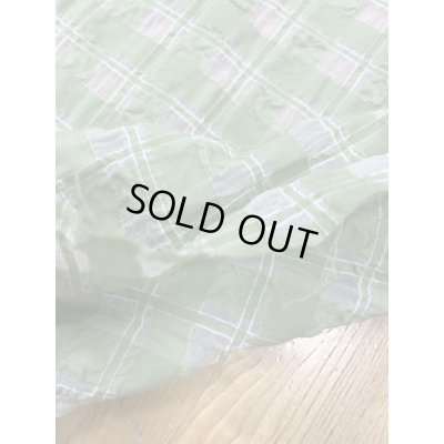 画像4: 生地：綿キュプラ混格子柄リップル（緑）