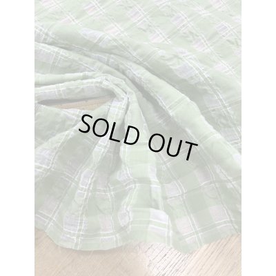 画像5: 生地：綿キュプラ混格子柄リップル（緑）