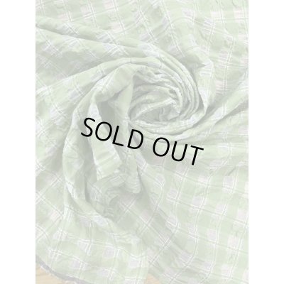 画像6: 生地：綿キュプラ混格子柄リップル（緑）
