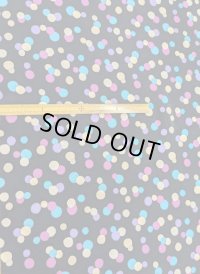 生地：水玉柄ポリエステルデシン（紺）