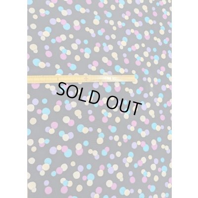 画像1: 生地：水玉柄ポリエステルデシン（紺）