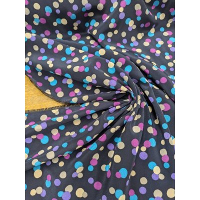 画像4: 生地：水玉柄ポリエステルデシン（紺）