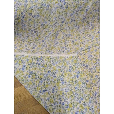 画像3: 生地：ポリエステル100％花柄サッカー（白）