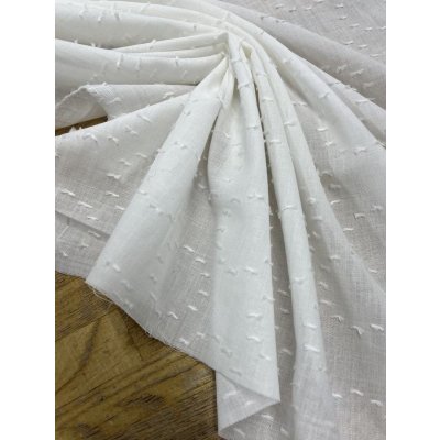 画像6: 生地：綿100％サークルカットジャガード（白）